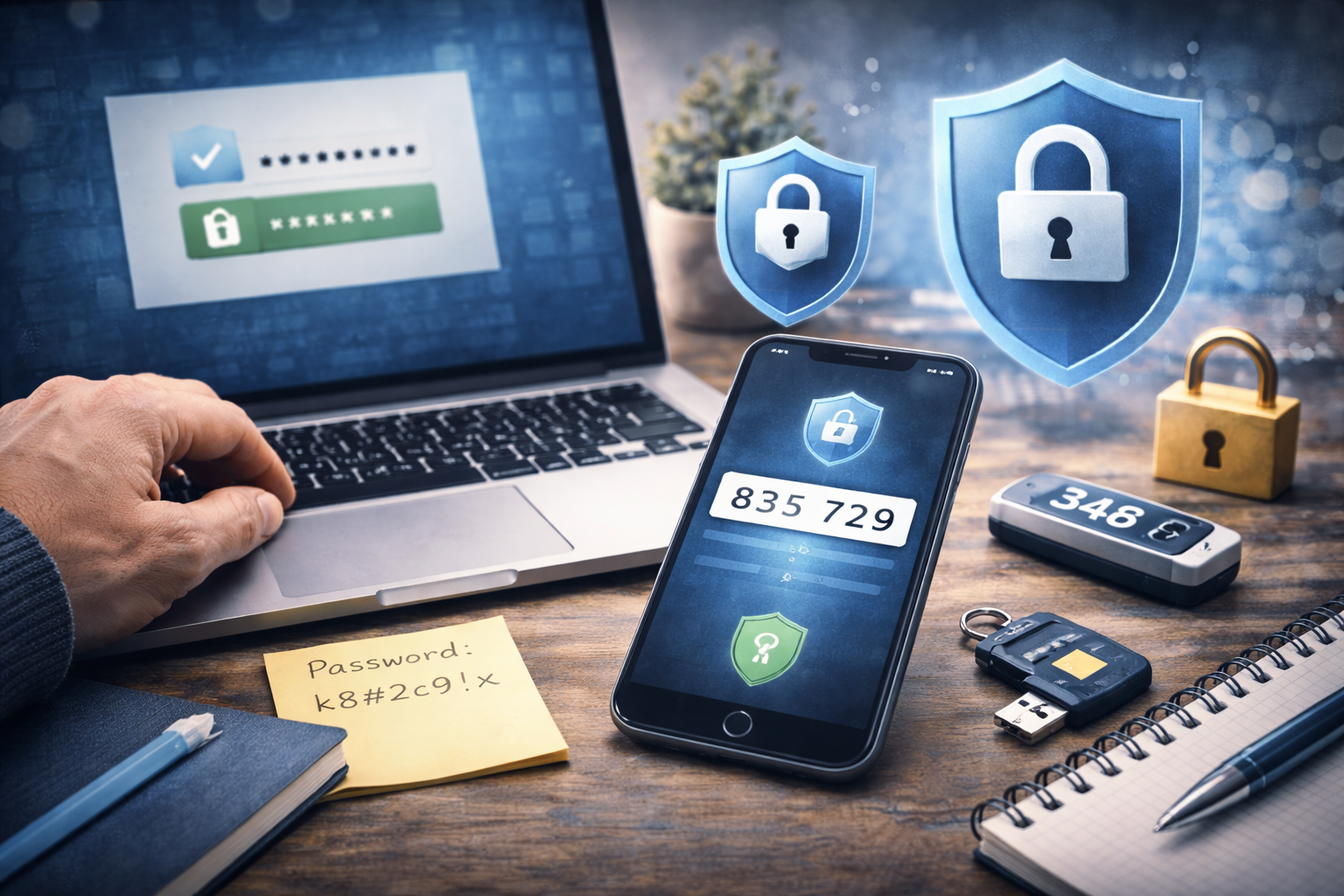 Hasła, 2FA i ochrona kont